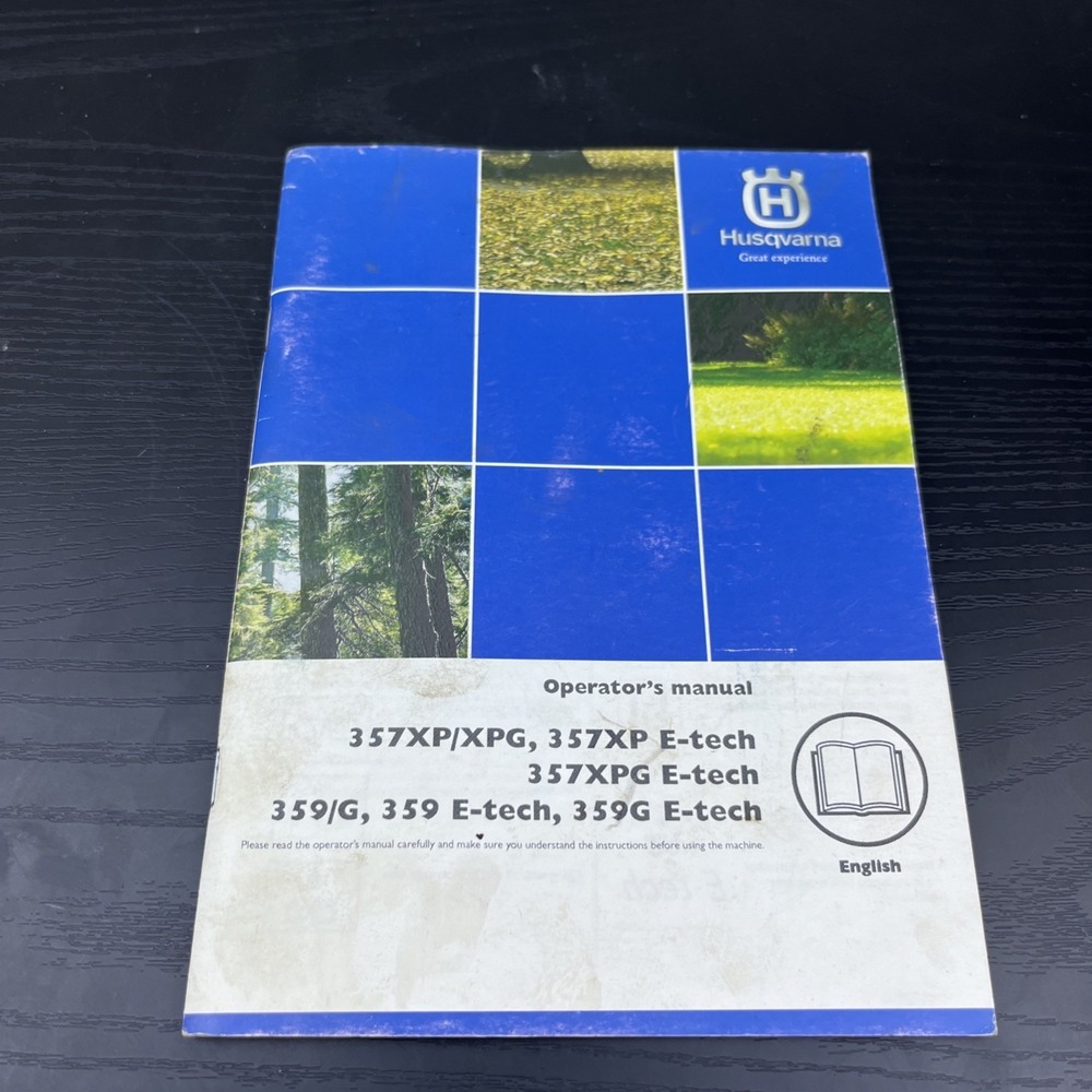 Husqvarna‎ 357XP 357XPG 359/G E-Tech Operator's Manual OEM Chainsaw Guide
